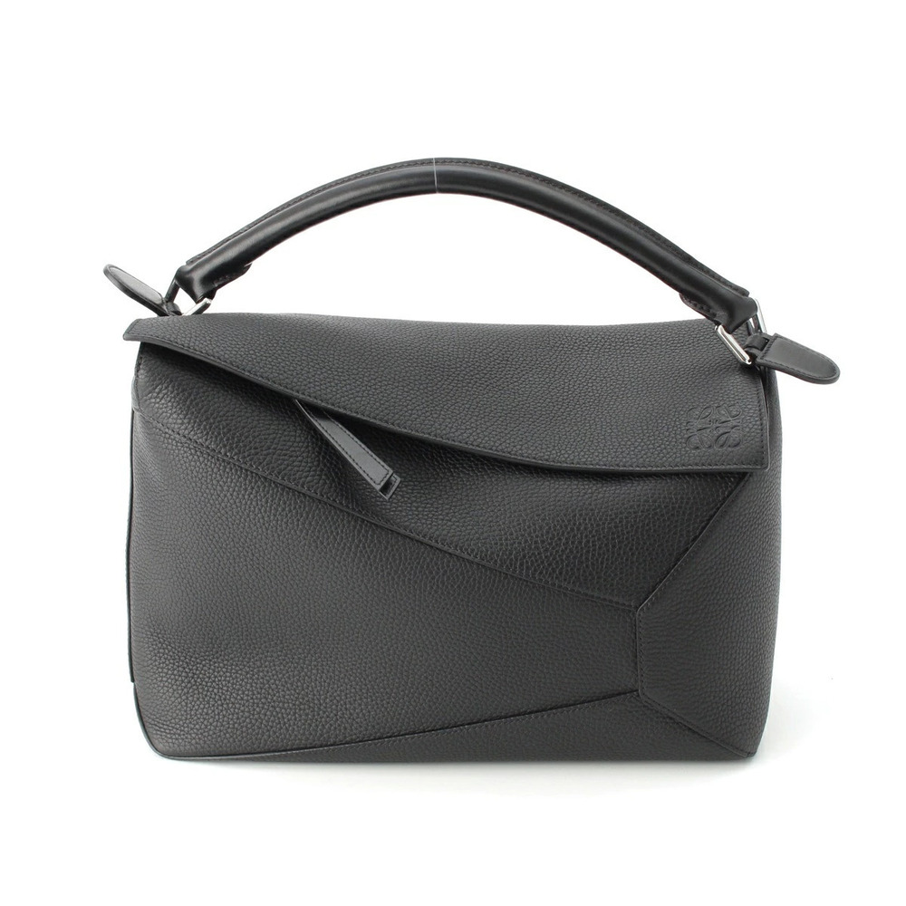 Loewe Puzzle Bag Supple Grain Calf Handbag Shoulder Black